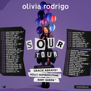 Olivia Rodrigo » SOUR Tour Setlist Lyrics